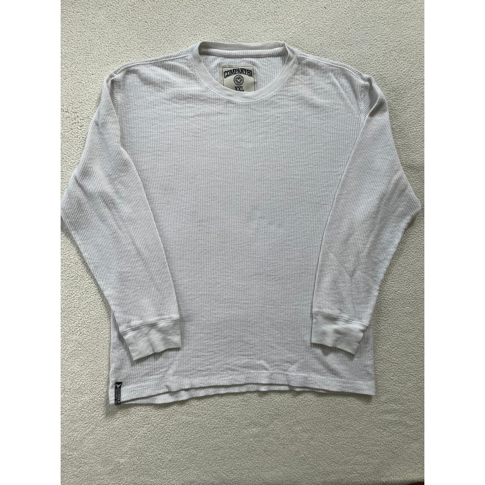 Company 81 Mens XXL Thermal Shirt Gray Waffle Knit Long Sleeve Gorpcore Bloke
